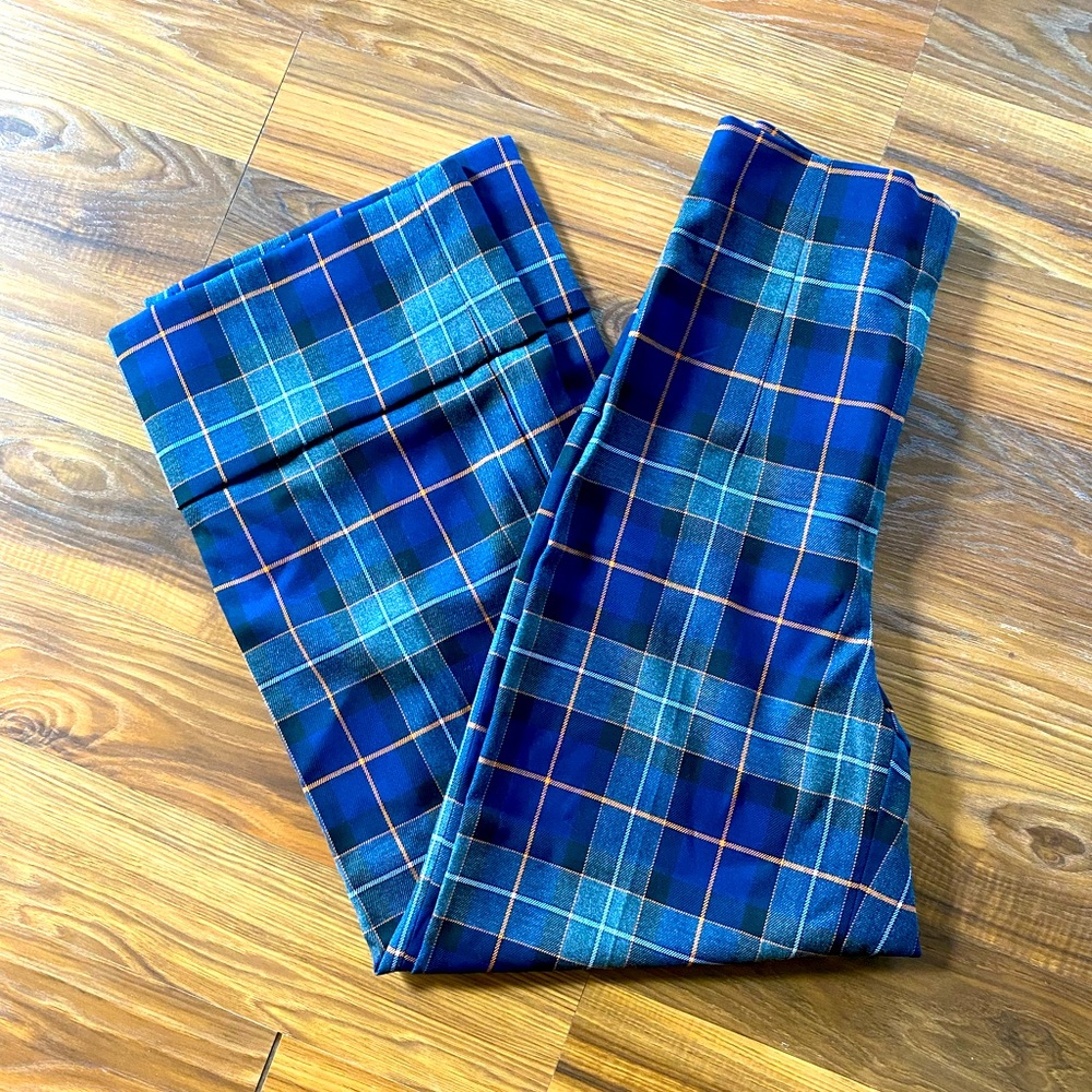 Zara Wide Leg Plaid Pants